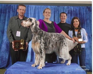 Kendra Otto with Daphne the English Setter